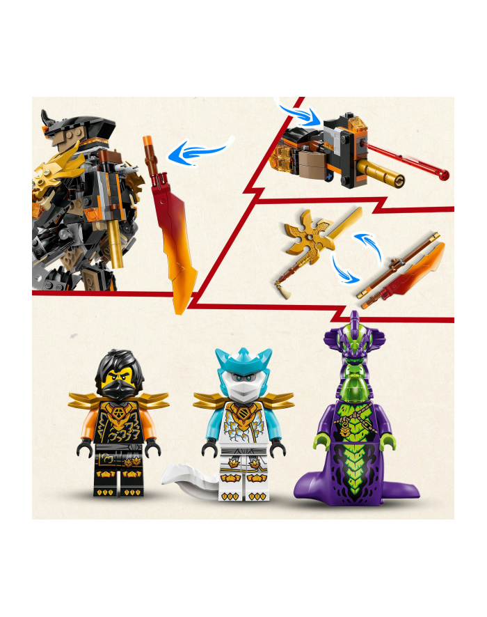 LEGO Ninjago 71854 - Smok-mech Kaia - zestaw bitewny główny