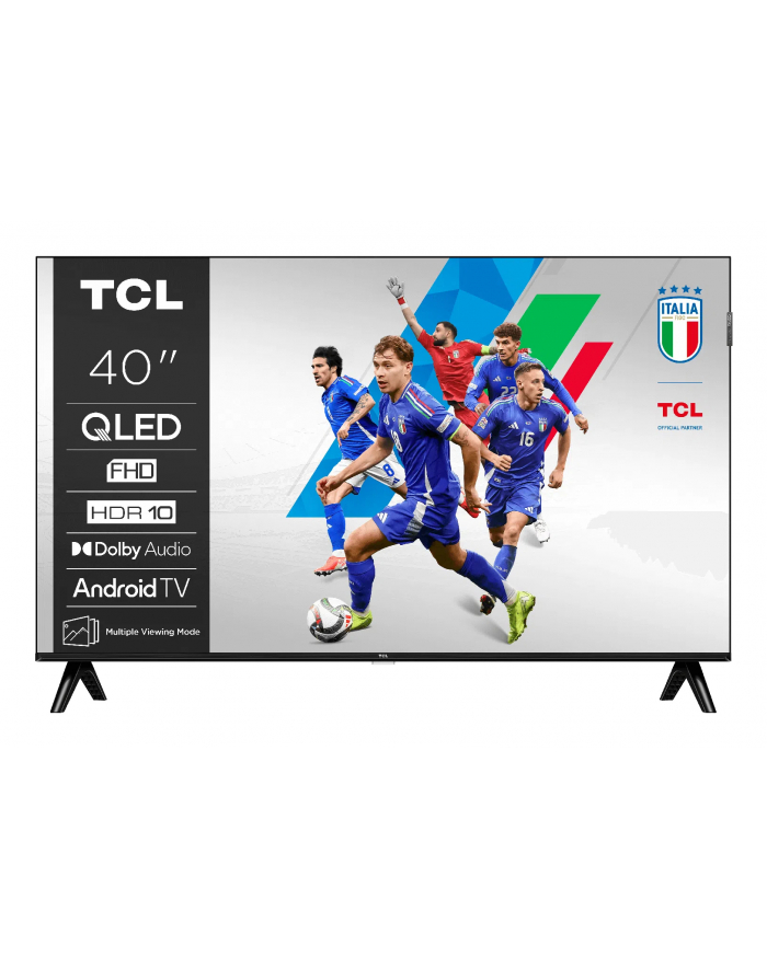 Telewizor TCL 40V5C QLED 40''; Full HD System Android TV Dolby Digital Plus DVB-T2 Czarny główny