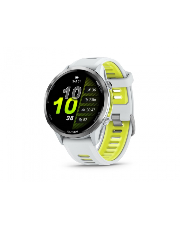 Zegarek sportowy Garmin Forerunner 970 47mm, BIAŁYstone/amp yellow główny
