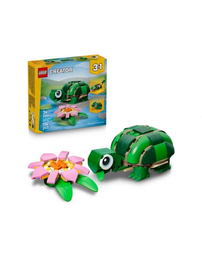 LEGO Creator 3w1 31377 - Żółw i kwiat lilii wodnej główny