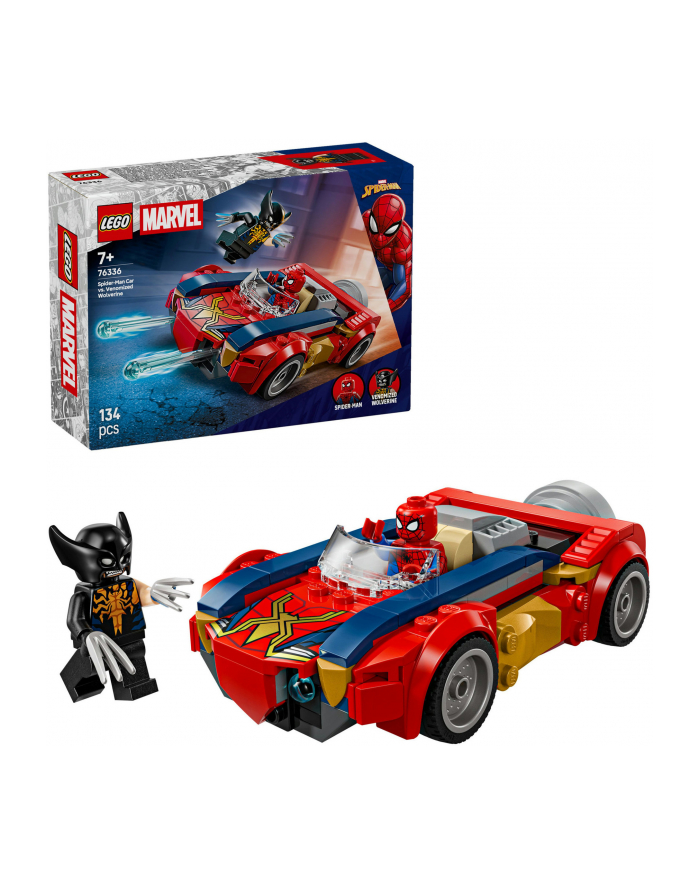 LEGO Marvel 76336 - Spider-Man w samochodzie kontra zvenomowany Wolverine główny