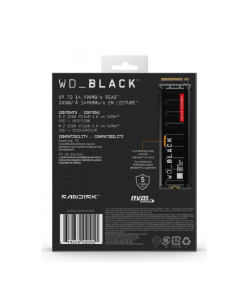 SSD WD Black SN8100  with HS  2TB WDS200T1XHM