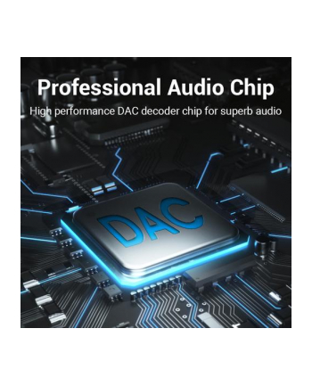 Przejściówka audio Vention USB-C do gniazda słuchawkowego 3,5 mm z adapterem DAC ze stopu aluminium 0,1m nr 1