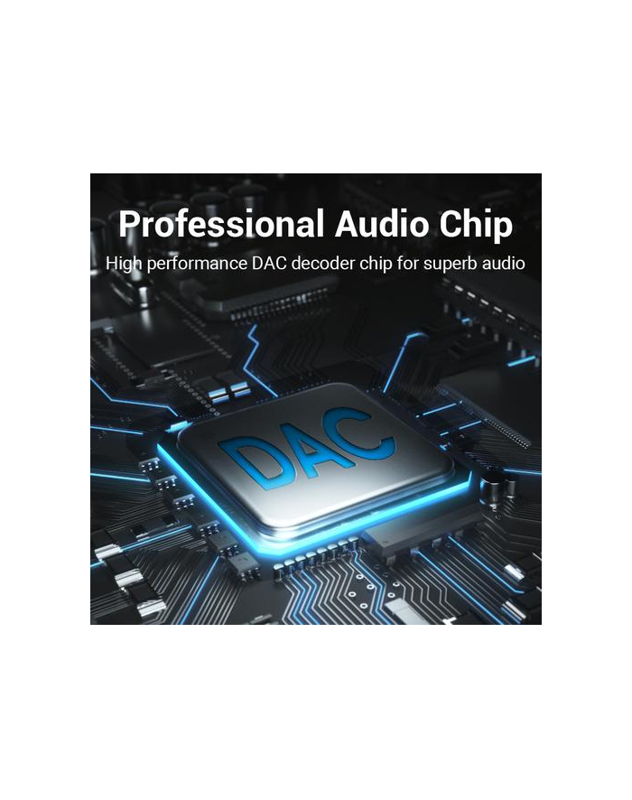 Przejściówka audio Vention USB-C do gniazda słuchawkowego 3,5 mm z adapterem DAC ze stopu aluminium 0,1m główny