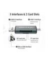 Czytnik kart SD / microSD Vention ze złączami USB 30 USB-C microSD szary - nr 8