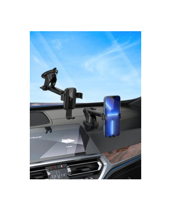 Uchwyt samochodowy do telefonu Vention z przyzsawką 47 do 72 cala czarny