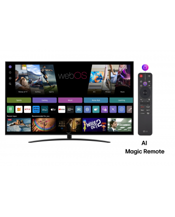 Telewizor LG NanoCell 75NANO81A3A 75''; 4K Ultra HD WebOS Dolby Digital DVB-T2 Czarny nr 2