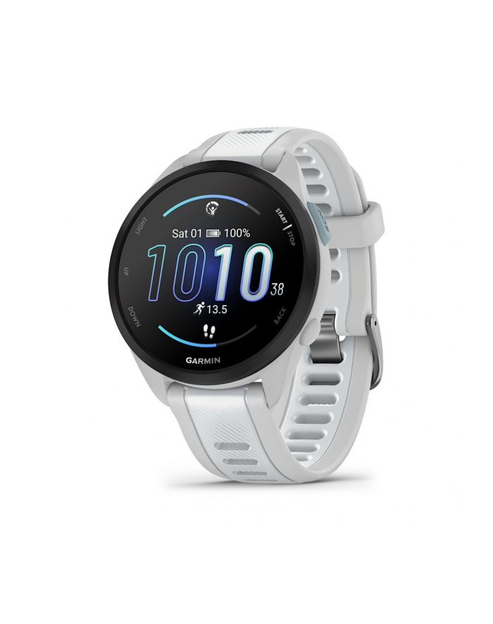 Zegarek sportowy Garmin Forerunner 165 Music AMOLED 43mm Mist Grey Whitestone główny
