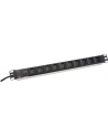 Listwa zasilająca PDU 19'''', 1U, 10 gniazd IEC C13, 10A, 2500W, aluminiowa, 2m - nr 10