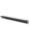 Listwa zasilająca PDU 19'''', 1U, 10 gniazd IEC C13, 10A, 2500W, aluminiowa, 2m - nr 13