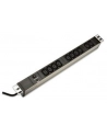 Listwa zasilająca PDU 19'''', 1U, 10 gniazd IEC C13, 10A, 2500W, aluminiowa, 2m - nr 2