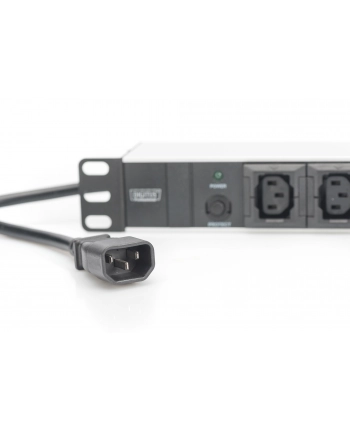 Listwa zasilająca PDU 19'''', 1U, 10 gniazd IEC C13, 10A, 2500W, aluminiowa, 2m