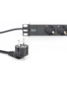 Listwa zasilająca PDU 10'''', 1U, 3 gniazda Schuko, 16A, 4000W, aluminiowa, 2m - nr 13