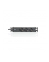 Listwa zasilająca PDU 10'''', 1U, 3 gniazda Schuko, 16A, 4000W, aluminiowa, 2m - nr 16