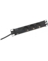 Listwa zasilająca PDU 10'''', 1U, 3 gniazda Schuko, 16A, 4000W, aluminiowa, 2m - nr 28