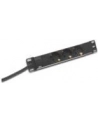 Listwa zasilająca PDU 10'''', 1U, 3 gniazda Schuko, 16A, 4000W, aluminiowa, 2m - nr 30