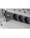 Listwa zasilająca PDU 10'''', 1U, 3 gniazda Schuko, 16A, 4000W, aluminiowa, 2m - nr 3