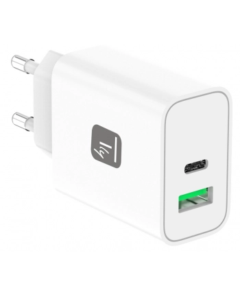 TECHLY ŁADOWARKA SIECIOWA GAN USB-C 30W PD I USB-A