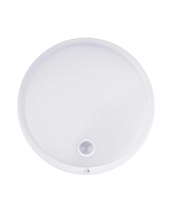 MACLEAN LAMPA LED Z CZUJNIKIEM RUCHU, CZUJNIK PIR, KOLOR BIAŁY, 10W, IP65, 1000LM, BARWA NEUTRALNA MCE525 W