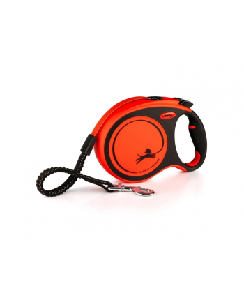 FLEXI Smycz XTREME L taśma 8m - do 55kg pomarańczowa
