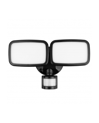 MACLEAN ŚCIENNA LAMPA LED, Z CZUJNIKIEM PIR, 20W, 1500LM, IP65, NEUTRAL WHITE 4000K, CZARNA MCE524 B nr 1