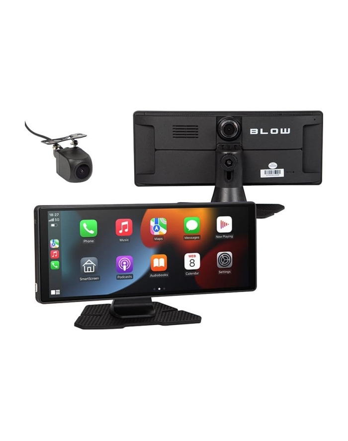 STACJA MULTIMEDIALNA BEZPRZEWODOWA CARPLAY50 BLOW Z WIDEOREJESTRATOREM I KAMERĄ COFANIA główny