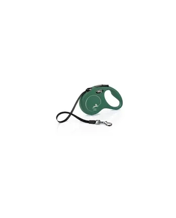 FLEXI Smycz CLASSIC S taśma 5m - do 15kg oliwkowa
