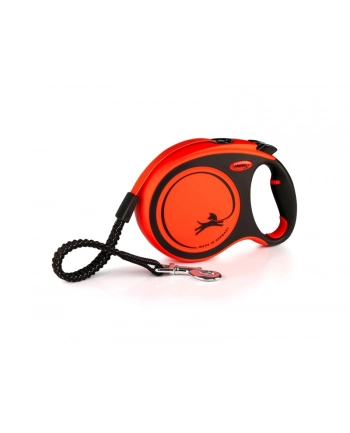 FLEXI Smycz XTREME L taśma 8m - do 55kg pomarańczowa