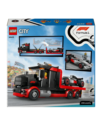 LEGO City 60493 - Ciężarówka F1 z bolidem Audi F1 nr 2