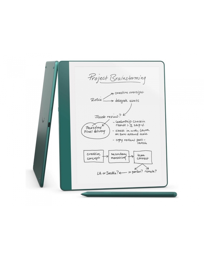 Czytnik Ebook New Kindle Scribe - 2024 release 102” glare-free 64GB Wi-Fi (Without Lockscreen Ads) with Premium Pen Jade + ładowarka 20W USB-C/USB-A EZC105W główny