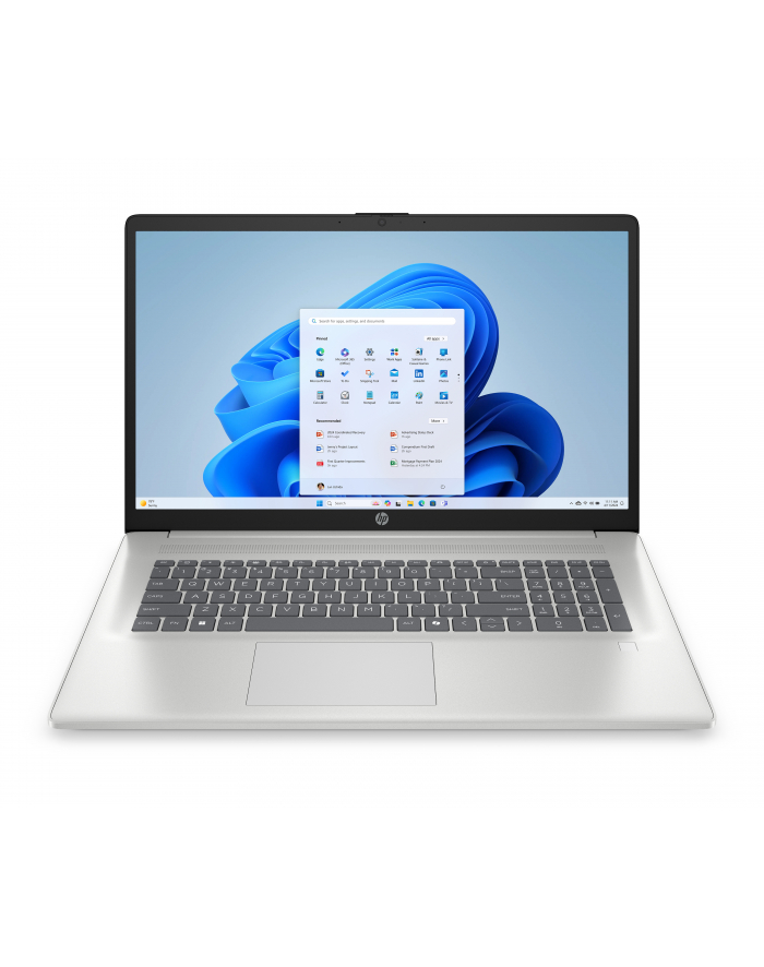 hewlett-packard HP 17-cp2216nw Ryzen 5 7520U 17,3'';FHD IPS 300nits AG 16GB LPDDR5-6400 SSD512 Radeon 610M Cam 720p 41Wh Win11 Natural Silver 2Y główny