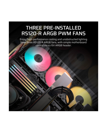Obudowa Corsair 3500X RSR ARGB Tempered Glass Mid-Tower, Black