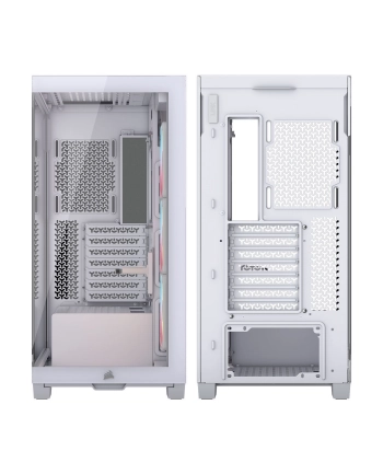 Obudowa Corsair 3500X LXR LINK Tempered Glass Mid-Tower, White