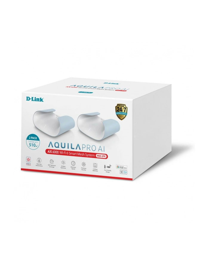 D-Link Router Aquila Pro AI M60-2 AX6000 Wi-Fi 6 Smart Mesh (2-pak) główny