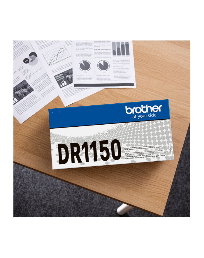 bczerwonyher DR1150 Black Drum Unit  Single Pack. Prints 10,000 pages. główny