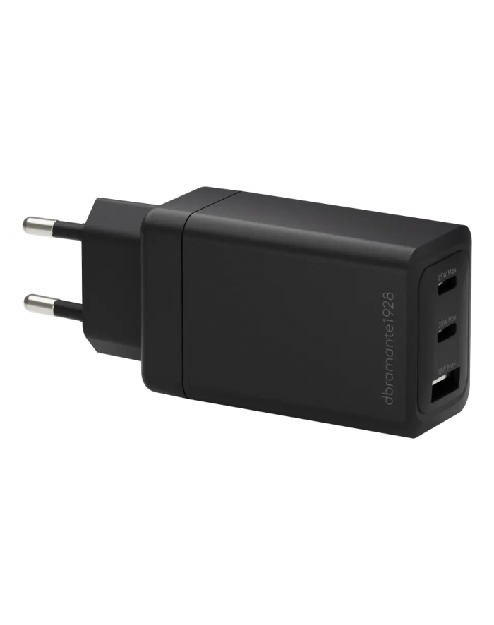 dbramante1928 DBRAMANTE Kabel IT-EU W. Chrg-2xUSB-C 65W+1xUSB-A-BLK główny