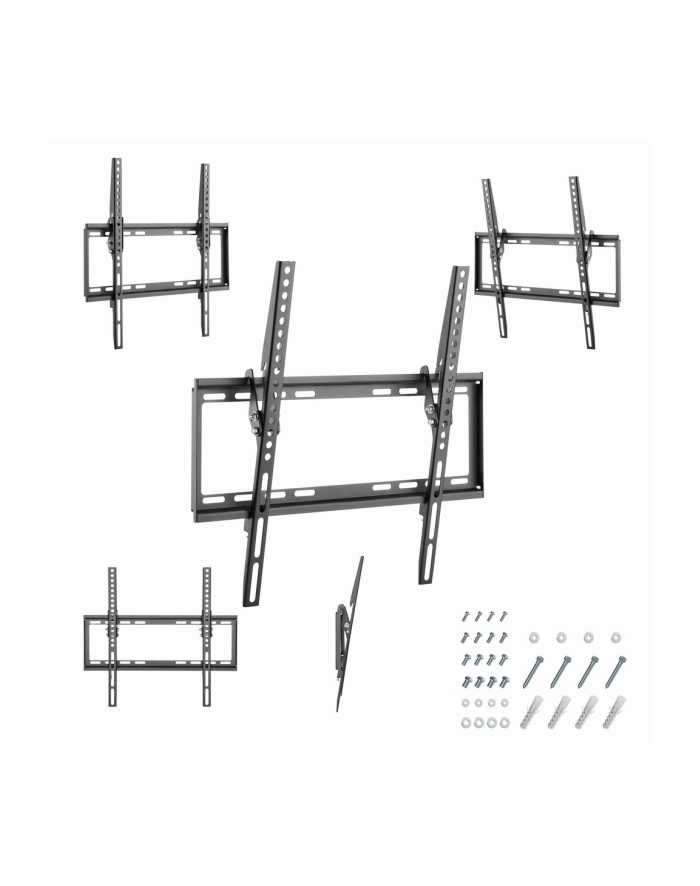 gembird Uchwyt ścienny do telewizora (regulowany), 32-55 '' do 35kg, Czarny główny