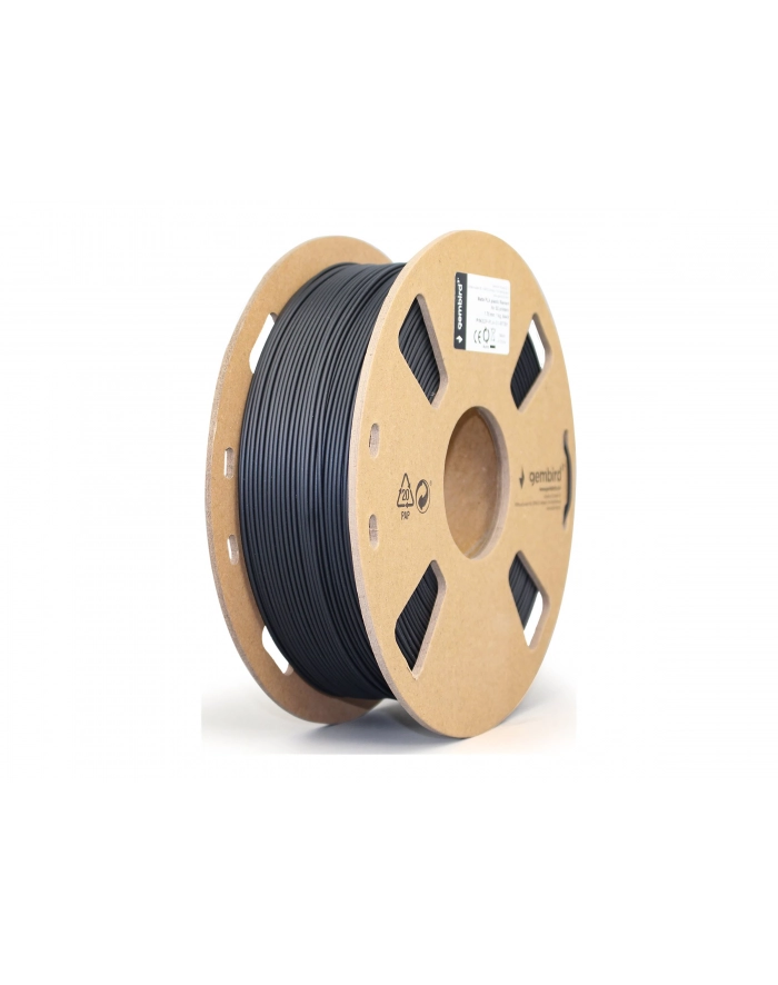 gembird Filament PLA matowy, 1,75 mm, 1 kg, czarny główny