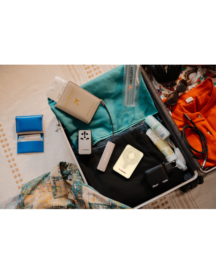 Powerbank Verbatim Charge 'n' Go 2C Display Magnetic Wireless 10000mAh 3xUSB-C PD 3.0 QC 3.0 Złoty główny