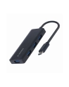 gembird HUB 4-portowy USB 3.1 (Gen 1) typu C, czarny - nr 1