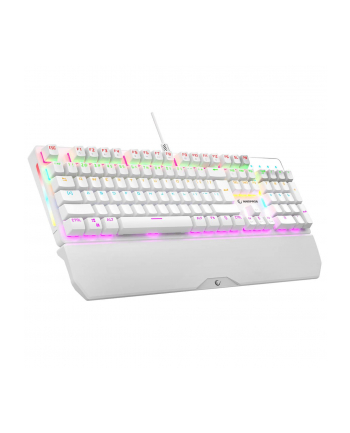 Klawiatura przewodowa Rampage KB-R86 gamingowa mechaniczna UMBRA Blue Switch biała