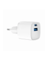 gembird Szybka ładowarka USB z 2 portami i gniazdem AC, 20W, biała - nr 6
