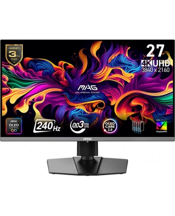 msi Monitor MAG 272UP QD-OLED X24/26.5/LED/Flat/QD-OLED/UHD/240Hz/Czarny