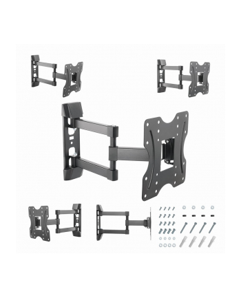 gembird Uchwyt ścienny na telewizor (obrót i pochylenie), 23-42 cale do 30kg Czarny nr 2