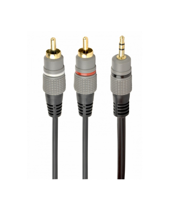 gembird Kabel 3.5mm stereo 2*RCA 1.5m, pozłacane złącza nr 2