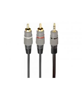 gembird Kabel 3.5mm stereo 2*RCA 1.5m, pozłacane złącza nr 1