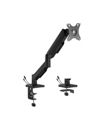 gembird Ramię biurkowe na jeden monitor z portami USB,          regulowane,  od 17 do 32 '', obciążenie do 9kg nr 2