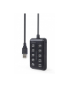 gembird HUB USB 2.0 10-portowy czarny - nr 1