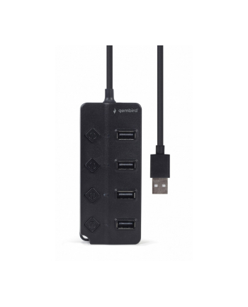 gembird HUB 4-portowy USB 2.0 z przełącznikami, czarny nr 2