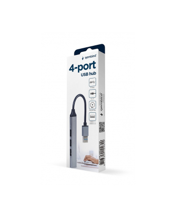 gembird HUB USB 4-Porty (USB3 x 1, USB2 x 3), srebrny nr 1